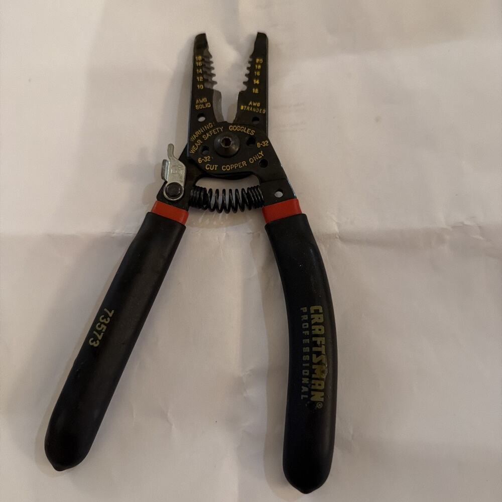 Vintage Craftsman Professional Wire Stripper Cutter 73573 USA HTF
